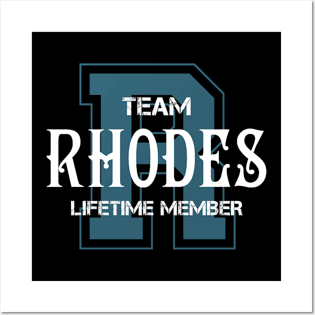 Team RHODES Lifetime Member Wall Art by HarrisonAlbertinenw